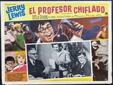 THE NUTTY PROFESSOR JERRY LEWIS MEXICAN LOBBY CARD
