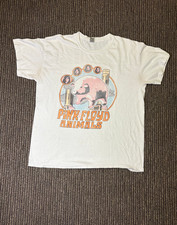  Large Heavy Cotton White Pink Floyd Band T-Shirt