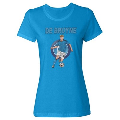 De Bruyne Inspired - Napoli Fan Soccer Tribute Ladies' Crewneck T-Shirt