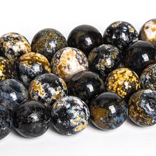 Yellow Blue Ocean Jasper Beads Natural A Round Loose Beads 4MM 6MM 8MM 10MM
