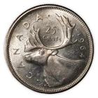 Canada - 25 Cents - 1964 - 80% Silver - KM#52 - 0.150 ASW