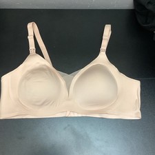 Momcozy Women's Solid Seamless Wireless Nursing Bra 3XL Beige New Mom Cozy
