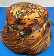 Vintage 1950s Pheasant Feather Hat