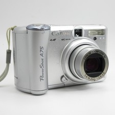 Canon PowerShot A75 3.2MP Digital Camera 3x Optical Zoom Silver - Read Desc