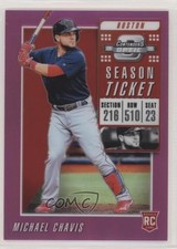 2019 Panini Chronicles Contenders Optic Pink Prizm 14/25 Michael Chavis #25 nd3