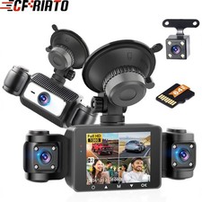 64GB 4 Channel Dash Cam 1080P Front Rear G-sensor Video Recorder Car DVR Camera