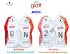 Glatt Professional Hair Straightening Cream 400ml. 0 or 2 Formula Schwarzkopf