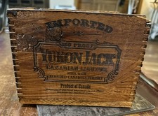 Yukon Jack Canadian Whiskey Vintage Wooden Cr...