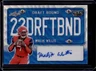 2022 Leaf Metal Draft Malik Willis Bound Auto Wave Blue Rookie RC #/25 Flames