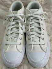 Converse all white mid tops mens size 8.5 new in box