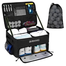 Golf Trunk Organizer, Waterproof Car Golf Locker with Separate Ventilated Com...