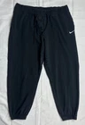 NIKE US Women’s XL Black 100% Cotton Jersey Comfort Sweatpants Joggers Pants EUC