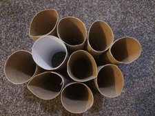 20 Empty Cardboard Toilet Rolls Tubes