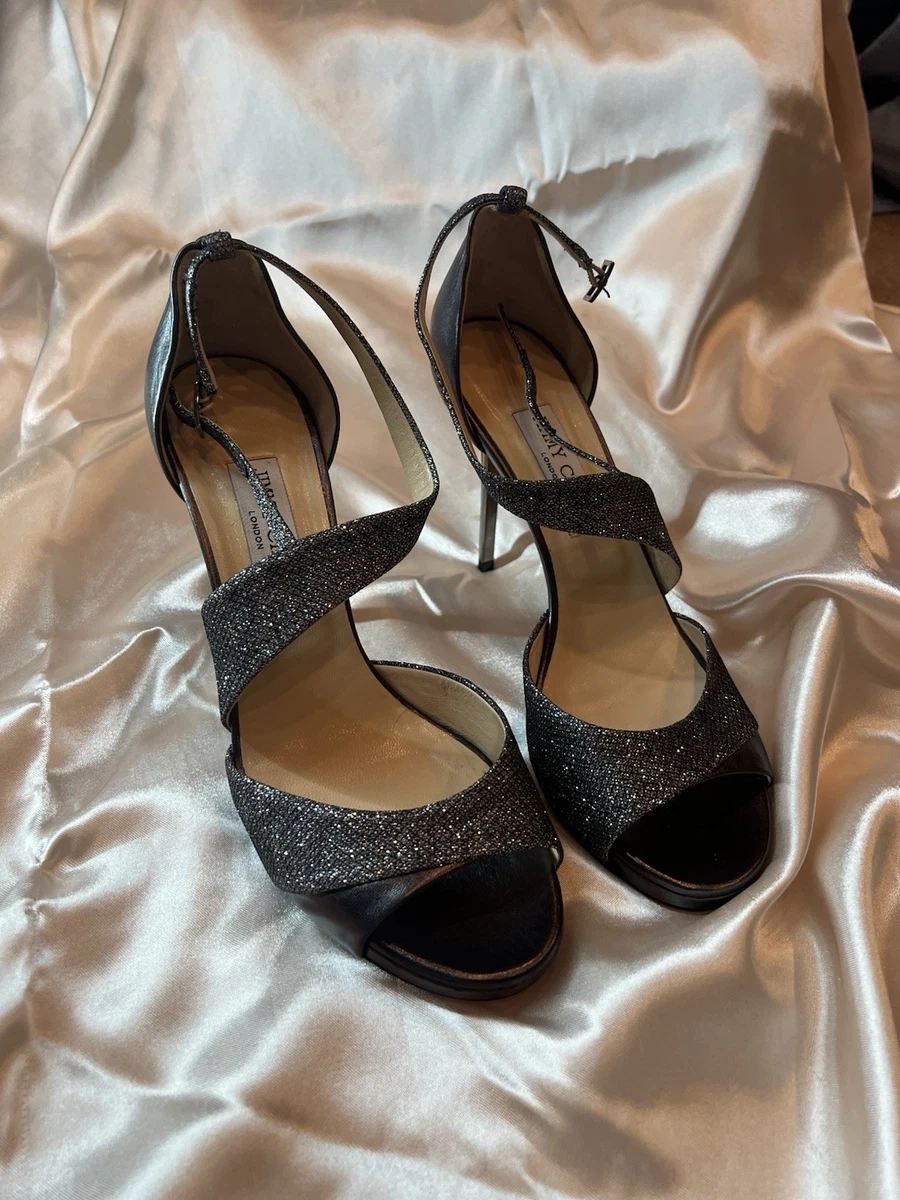 Jimmy Choo Silver Heels for Women for sale - eBay