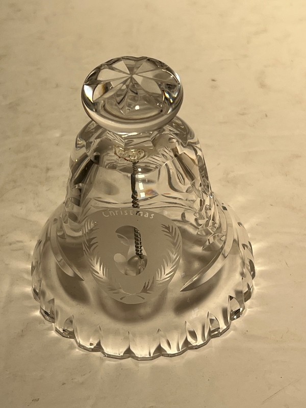 Waterford Christmas Bell “Mother & Child” signed, perfect. 4”
