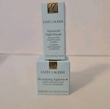 Estee Lauder Revitalizing Supreme+ Night Power .24oz + Night Repair .23 Fl Oz