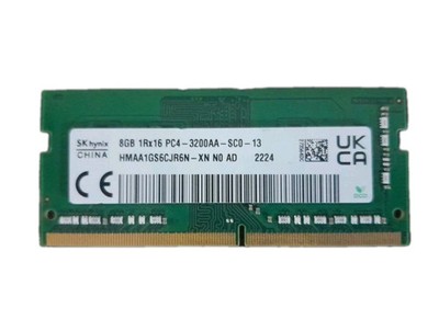 SK Hynix 8GB 1Rx16 PC4-3200AA-SC0-13 DDR4 SO-DIMM HMAA1GS6CJR6N-XN