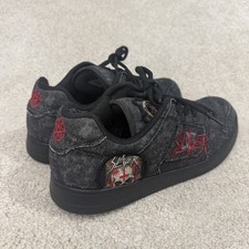 DC Shoes X Slayer Manteca Mens 13 Black Acid Sneakers