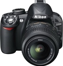 Nikon D3100 Digital SLR Camera 14.2MP with 18-55mm Lens, Battery Charger