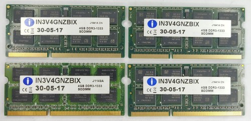 4x 4GB INTEGRAL PC3-10600 DDR3-1333 Laptop RAM Speichermodule