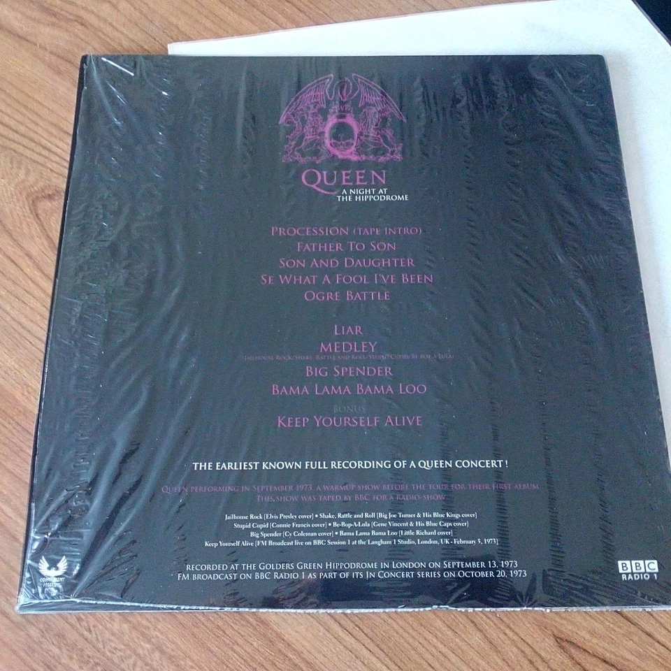 QUEEN - A Night At The Hippodrome (Lp) NM / NM, London 13/09/1973, Ref CPR041 - Photo 2/4