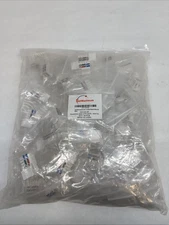 SATMAXIMUM 50 Pack Cat6 Keystone Ethernet Wall Jacks RJ45 Punch Down 