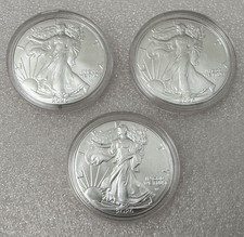 American Silver Eagle 2026 - 1 oz .999 Feinsilber - 3 Stück.
