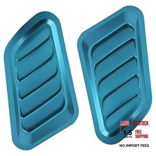 2PCS Car Hood Vents, Hood Scoops for Cars, Decorative Intake Scoop Turbo Blue