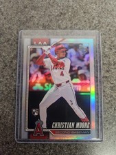2026 Topps Series 1 Baseball Christian Moore Base Rainbow Foil RC