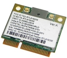 Realtek RTL8192SE 802.11b/g/n PCI-E WLAN Half miniCard 