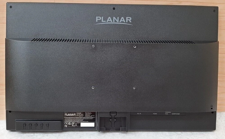 Planar 24" Widescreen Full HD LED Backlit LCD Monitor PLN2400 P/N 998-1330-00 - Image 2 of 4