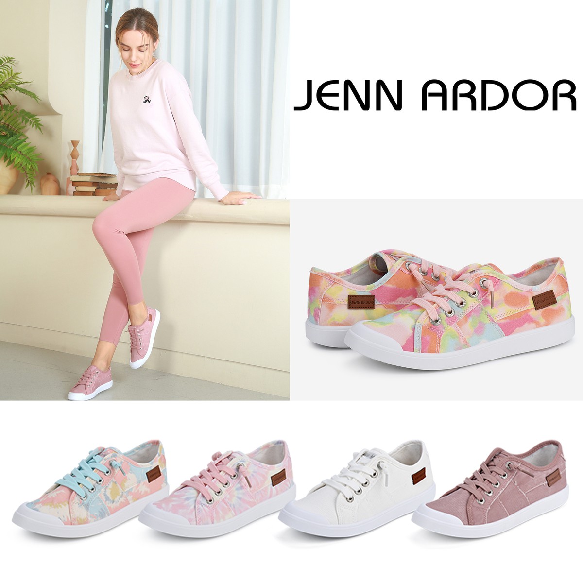 Women Canvas Shoes Fashion Canvas Sneakers Casual Tennis Flats