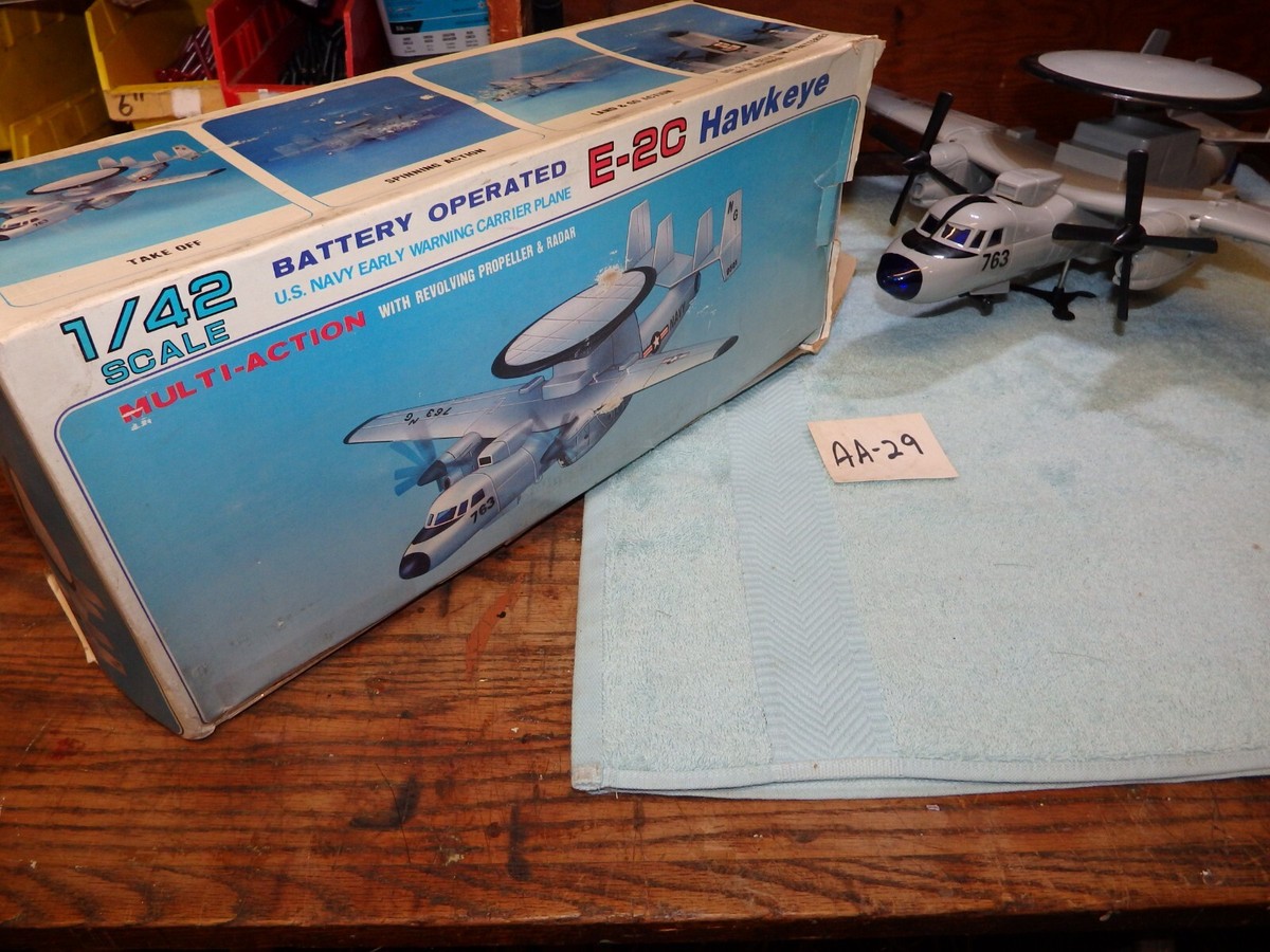 Vintage E-2C Hawkeye Navy Early Warning Plane Battery Operated 1