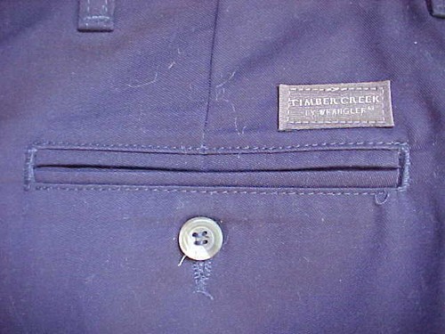 Mens Pants Trousers Timer Creek by Wrangler Size 36 x 30 Navy Blue 100% Cotton - Picture 5 of 7