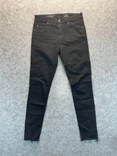 AG Adriano Goldschmied Jeans Womens 27 The Farrah Skinny Ankle Black Stretch