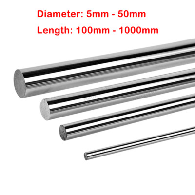 Cylinder Rail Linear Shaft 5mm - 50mm Hardened 45# Steel Smooth Rod Optical Axis