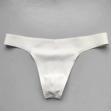 100 Natural Latex Briefs Men Underwear thong Rubber Shorts Panties 0.4mm BDSM