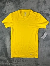 Eastbay Evapor Performance T-Shirt Men’s S Yellow Moisture-Wicking Athletic Y2K