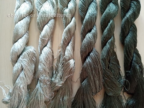 6 paquetes 100% seda de morera natural, bordado suzhou seda hilo/hilo de seda teñido a mano - Imagen 9 de 12