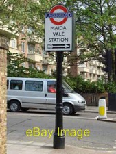 Photo 6x4 Illuminated Sign to Maida Vale Tube Station Paddington/TQ2681  c2007