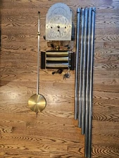 Herschede 5 Tube Tubular Antique Grandfather Clock Kit Dial Movement Weights Pen