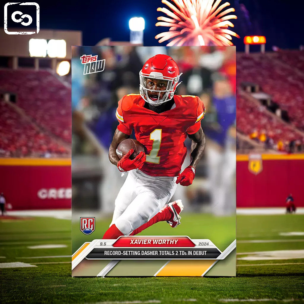 Xavier Worthy - 2024 TOPPS NOW Football Card 1 RC