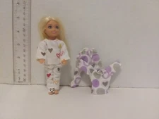 Doll Clothes Handmade to fit Chelsea 5" b doll- Lot of  2 sets pajamas -K72