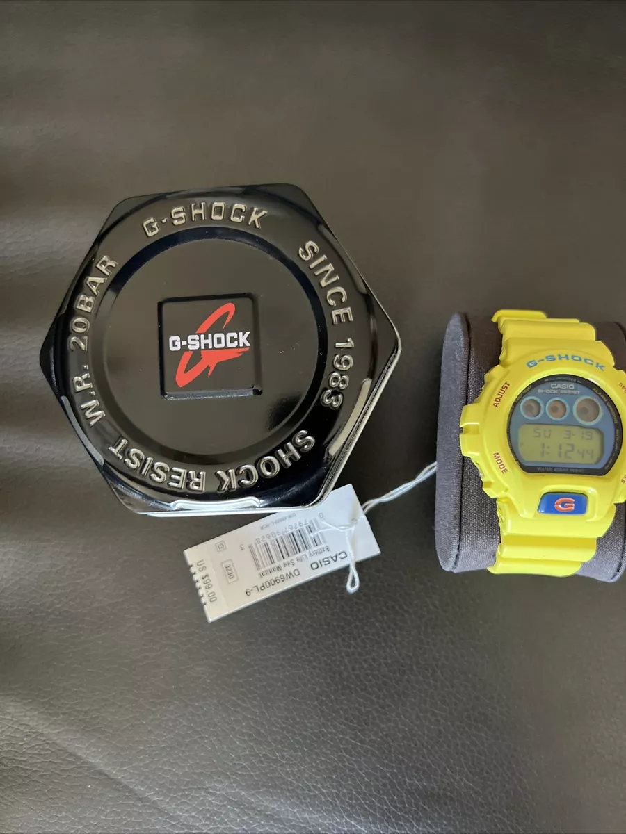 G-SHOCK CASIO DW-6900PL-9 Digital Quartz Crazy Colors Yellow Blue BRAND NEW