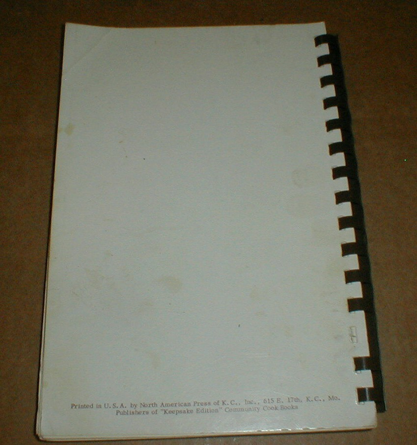 Mt Mitchell Methodist Church Kannapolis North Carolina Recipe cookbook
