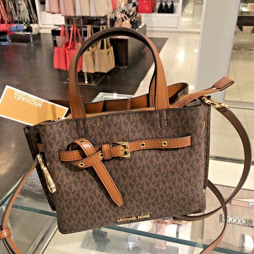 MICHAEL KORS EMILIA SMALL SATCHEL SHOULDER BAG HANDBAG PURSE CROSSBODY