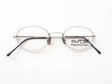 Carrera Eyeglasses Sunjet men women silver oval metal flexible 90s mod.4300 NOS