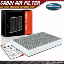 Activated Carbon Cabin Air Filter for Nissan Rogue 2014-2020 Rogue Sport 17-22