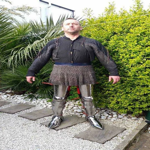 Falda de cota de malla siglo XV/Falda de cota de malla medieval/Buena para evento Foto 2 de 4