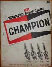 1974 Champion Plug Application Chart Catalog  
